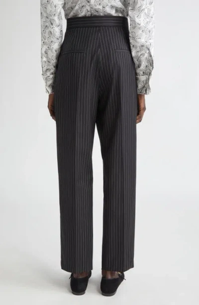 Max Mara Sesamo Carrot Trousers In Wool Cloth In Blue