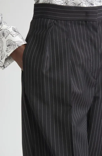 Max Mara Sesamo Carrot Trousers In Wool Cloth In Blue