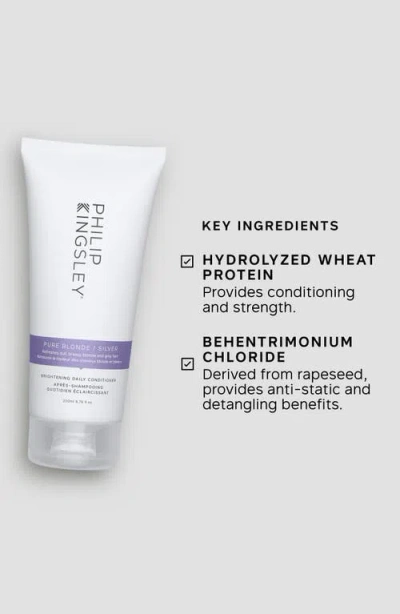 Philip Kingsley Pure Blonde Silver Conditioner In Transparent