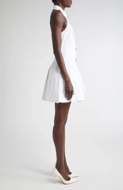 Balmain Backless Dress In White