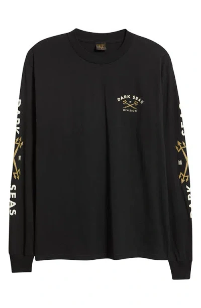 Dark Seas Headmaster V3 Long Sleeve Graphic T-shirt In Black