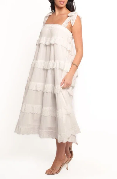 Petal And Pup Petal & Pup Harriette Tiered Midi Dress In Multi