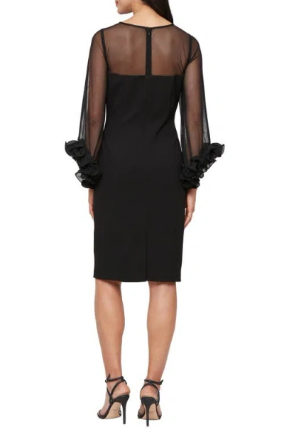 Alex Evenings 8160517 Short Mother Of The Bride Cocktail Dress In Black