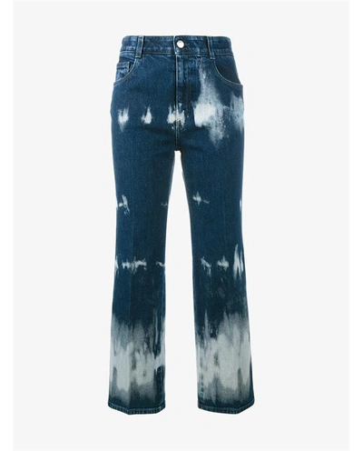 Shop Stella Mccartney Printed Cropped Jeans