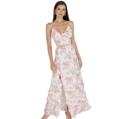 Akalia Hailey Carmen Dress In Pink