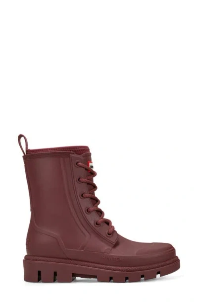 Hunter Diana Waterproof Rainboot In Burgundy
