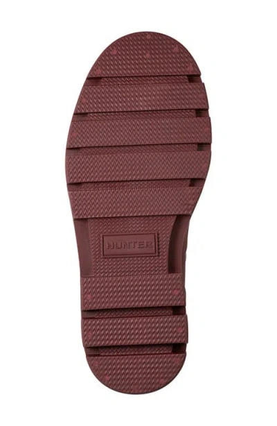 Hunter Diana Waterproof Rainboot In Burgundy