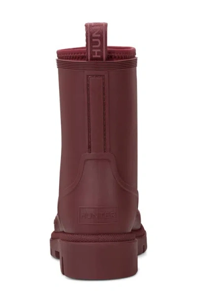 Hunter Diana Waterproof Rainboot In Burgundy