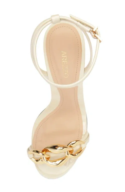 Arezzo Women's Vanessa High Stiletto Round Toe Sandals In White