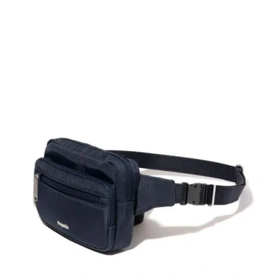 Baggallini Securtex Anti-theft Belt Bag Sling In French Navy
