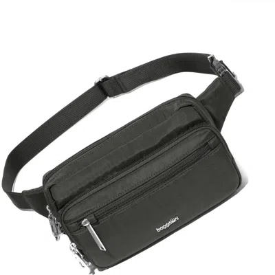 Baggallini Securtex Anti Theft Sling Belt Bag In Charcoal