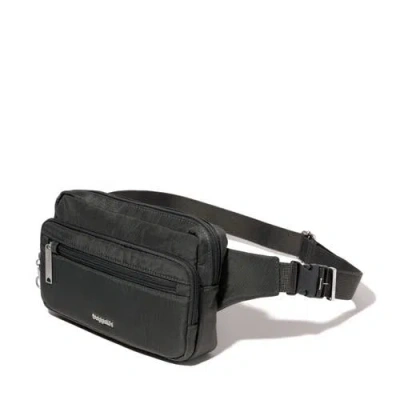 Baggallini Securtex Anti Theft Sling Belt Bag In Charcoal