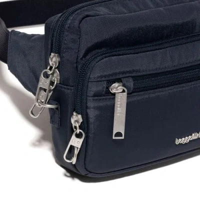 Baggallini Securtex Anti-theft Belt Bag Sling In French Navy