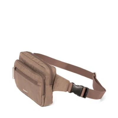 Baggallini Securtex Anti-theft Sling Belt Bag In Brown