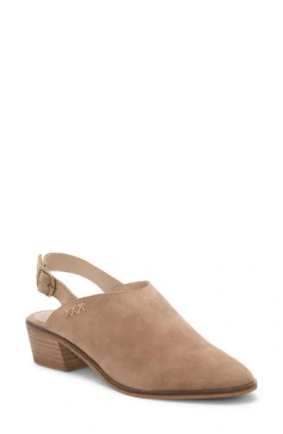 Lucky Brand Women's Mylody Slingback Low Heeled Mules In Brown