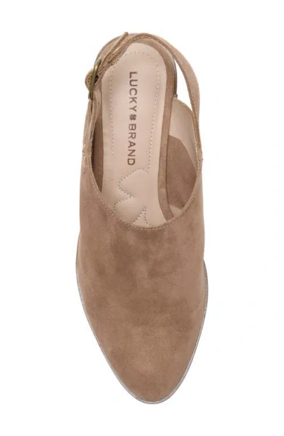 Lucky Brand Women's Mylody Slingback Low Heeled Mules In Brown