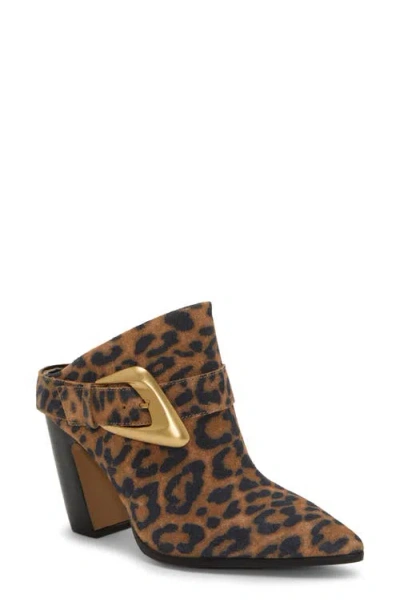 Vince Camuto Bailey Pointed Toe Mule In Animal Print