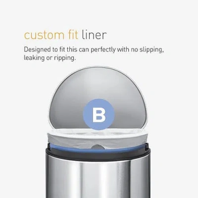 Simplehuman Code B Custom Fit Liners With Quick Dispense Packs In White