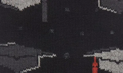 Bugatchi Mortarboard Mercerized Cotton Blend Dress Socks In Black