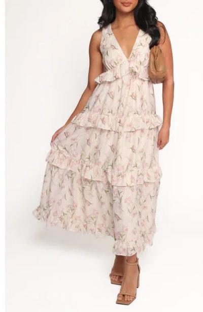 Petal And Pup Petal & Pup Willis Floral Ruffle Maxi Dress In Animal Print