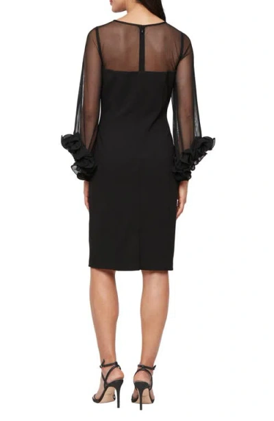 Alex Evenings 8160517 Short Mother Of The Bride Cocktail Dress In Black
