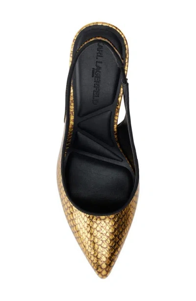 Karl Lagerfeld Women's Rosalyn Slingback Pumps In Yellow