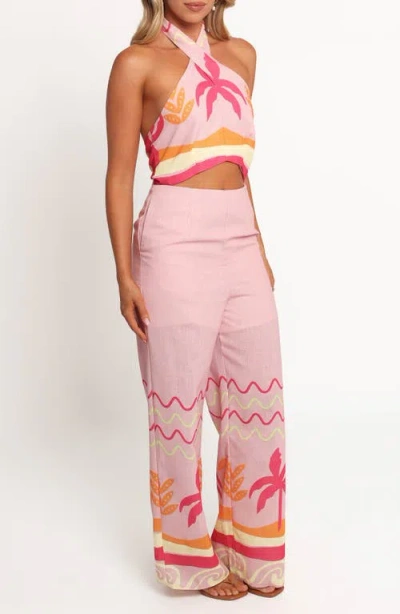 Petal And Pup Petal & Pup Aryn Halter Jumpsuit In Pink