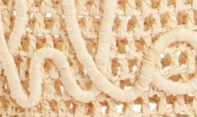 Chloé Chloe Women Embroidered Raffia Small Summer Banana Shopping Bag