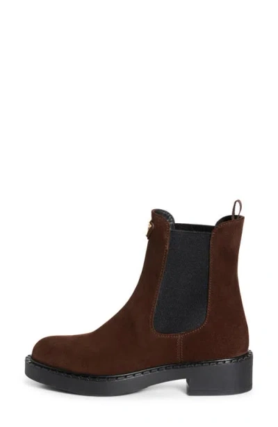 Prada Tronchetti Block Heel Chelsea Boot