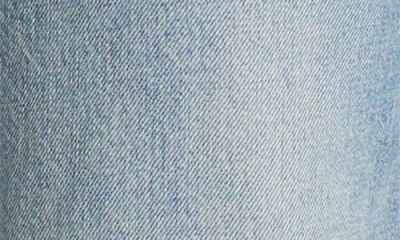 Mother The Pipe Dream Button Sneak Fray Distressed High-rise Wide-leg Jeans In Blue