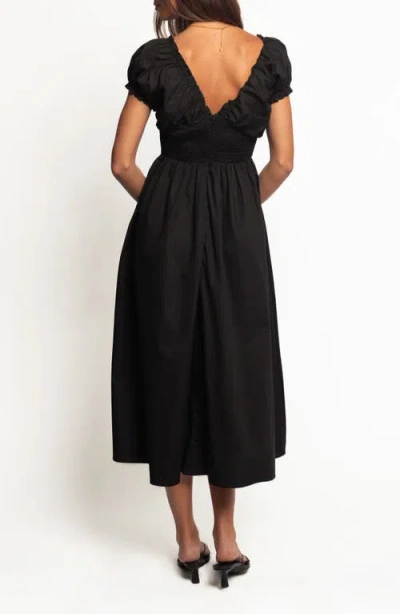 Petal And Pup Petal & Pup Larson Midi Sundress In Black