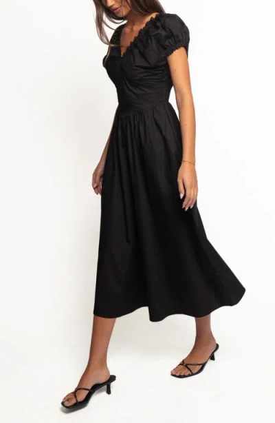 Petal And Pup Petal & Pup Larson Midi Sundress In Black
