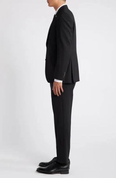 Jack Victor Espirit Solid Stretch Wool Suit In Black