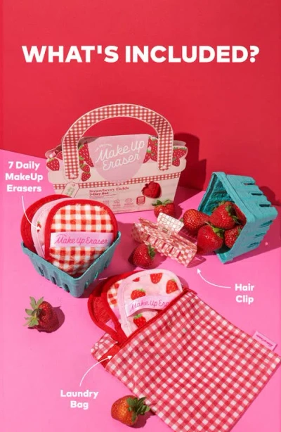The Original Makeup Eraser Strawberry Fields 7-day Reusable Makeup Eraser Set