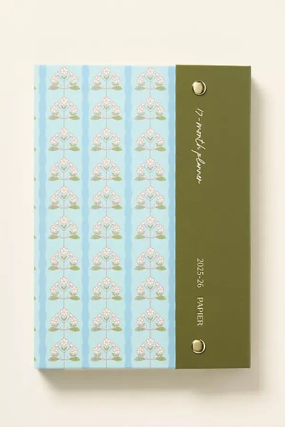 Papier Floral Stripe A5 17-month Folio Planner In Multi