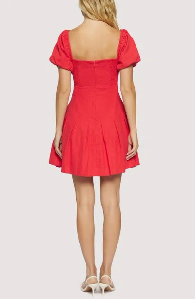 Lost + Wander Catania Mini Dress In Red In Red