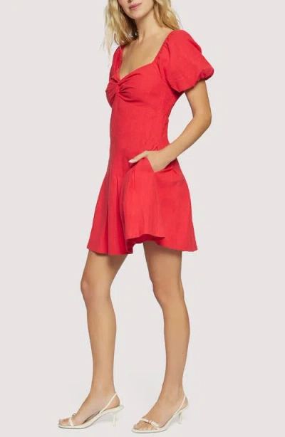 Lost + Wander Catania Mini Dress In Red In Red