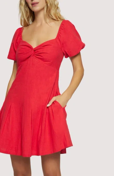 Lost + Wander Catania Mini Dress In Red In Red