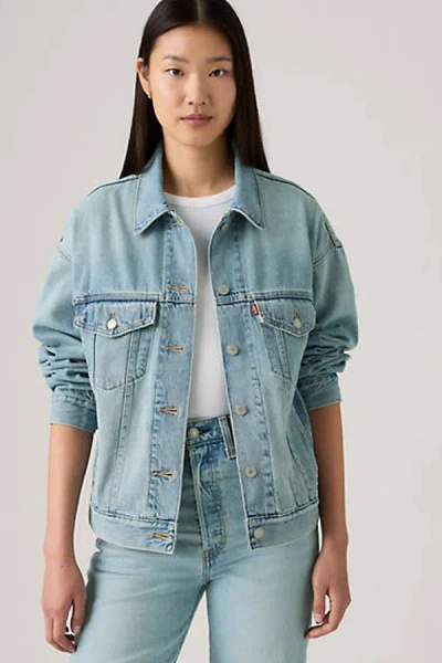 Levi's Levi S 90s Cropped Trucker Jacket In Blue