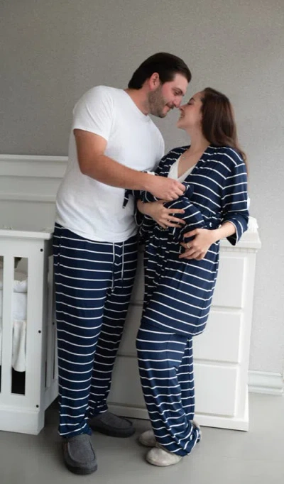 Everly Grey Oliver Pajama Pants In Blue