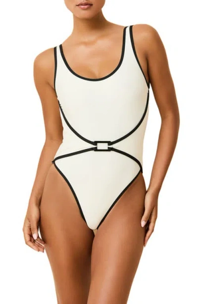 Solid & Striped The Melanie One Piece Swimsuit In White