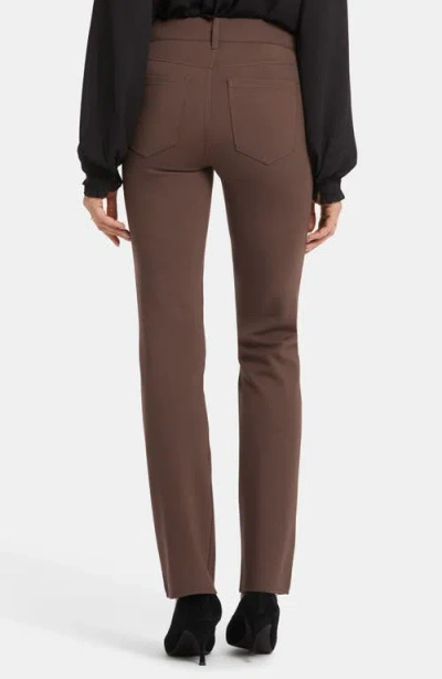 Nydj Straight Leg Pant In Brown