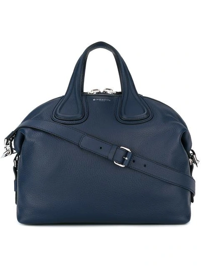 Givenchy Medium Nightingale Tote In Blu Notte