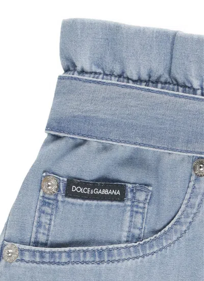 Dolce & Gabbana Cotton Shorts In Blue