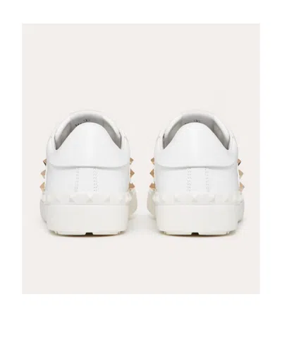 Valentino Garavani Valentino Rockstud Untitled Leather Sneaker In White
