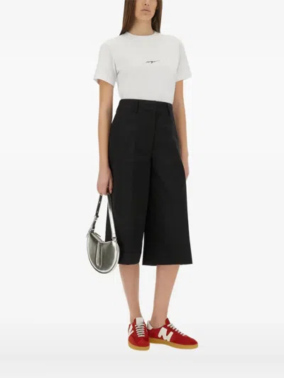 Msgm Logo-detail T-shirt In White