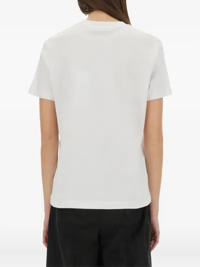 Msgm Logo-detail T-shirt In White