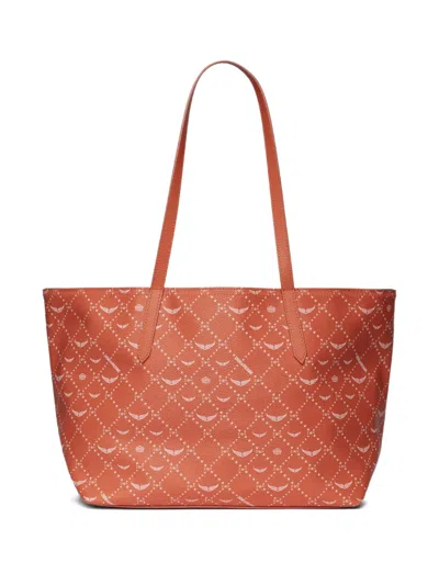 Zadig & Voltaire Z Shopper Monogram Flash Tote In Orange