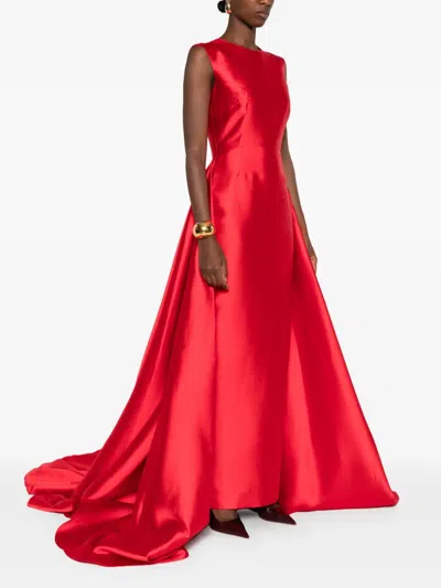 Solace London Larsen Gown In Red