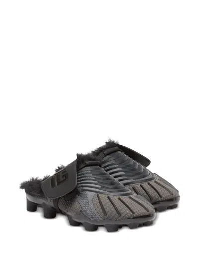 Balmain Clogs-type Slides In Black